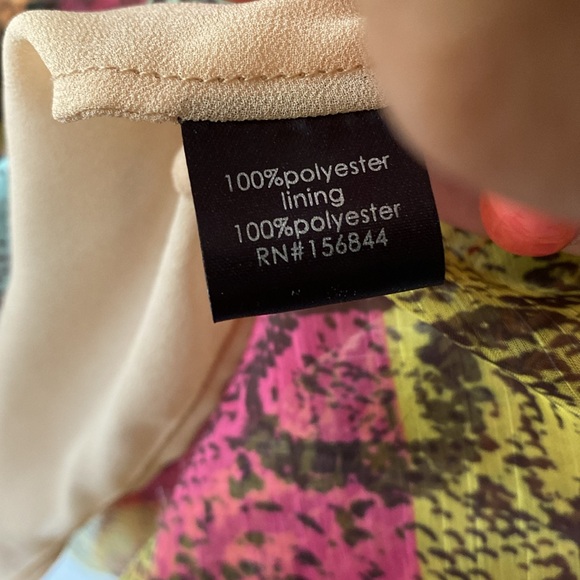 Multicolor V-Neck Mini Dress - Picture 8 of 10